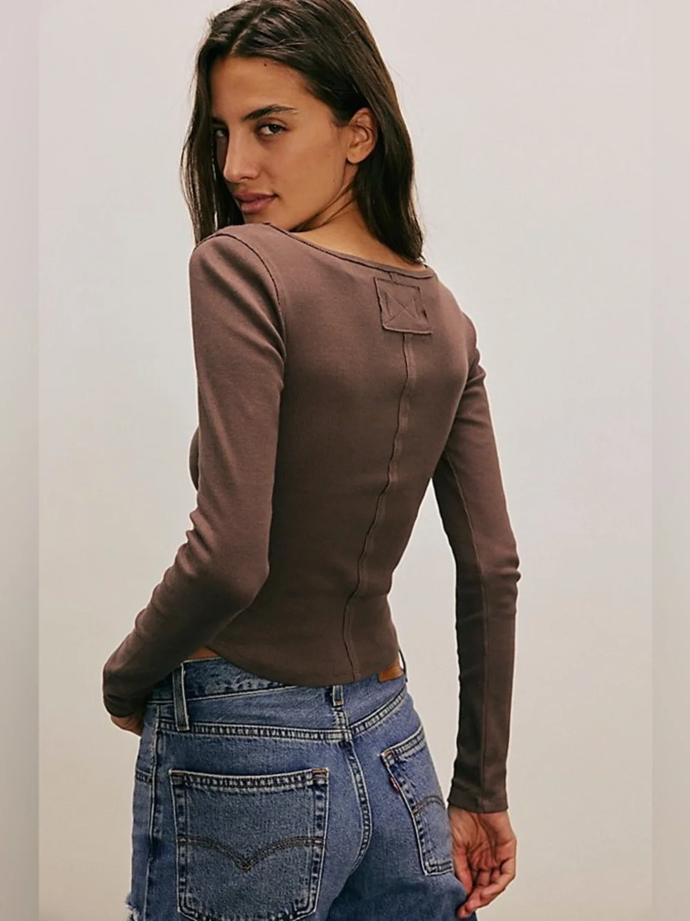 Free People hummingbird long sleeve top